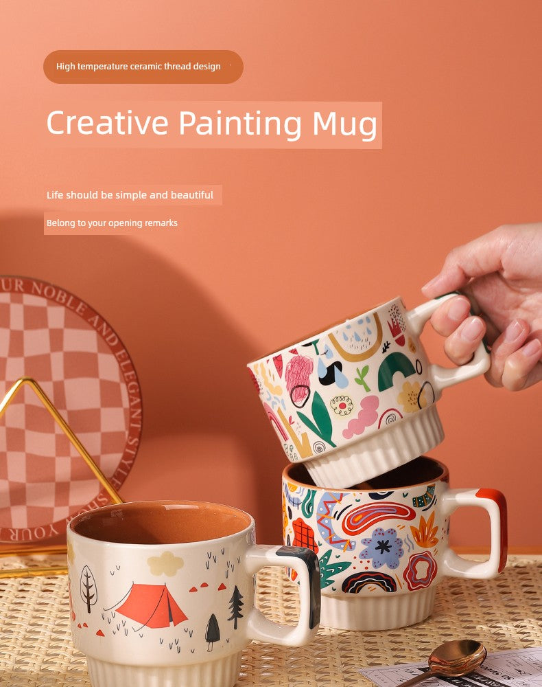 Elegant Bear Valley Ins Style Ceramic Mug