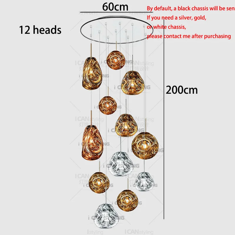 Modern Home Decor LED Lights Pendant Light Lamps for Living Room Chandeliers for Bedroom Hanging Light Indoor Lighting