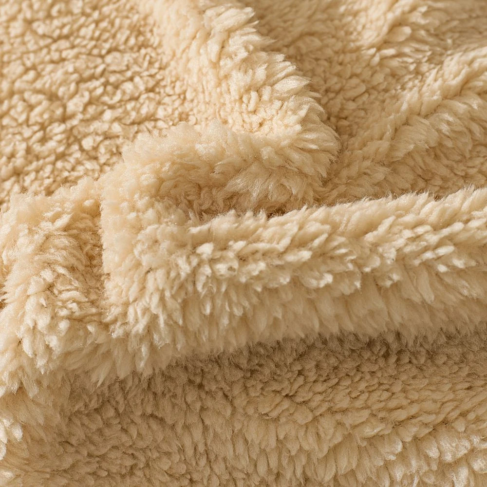 Plush Fleece Duvet Cover Set with Sheet, 4-Piece