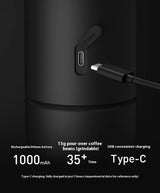 TIMEMORE Whirly 01s Electric Coffee Grinder 42mm Core Grinding Hand Brewed Coffee Bean Automatic Grinder Portable Grinders Gifts Julia M Home & Kitchen