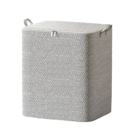 Non-woven Quilt Storage Bag with Lids Zipper Foldable Clothes Quilt Bins Container Large Capacity Dust-proof Bag Organize - Julia M LifeStyles