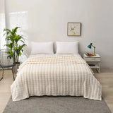 Cozy Coral Fleece Rabbit Fur Blanket for Sofa & Bedroom Julia M LifeStyles