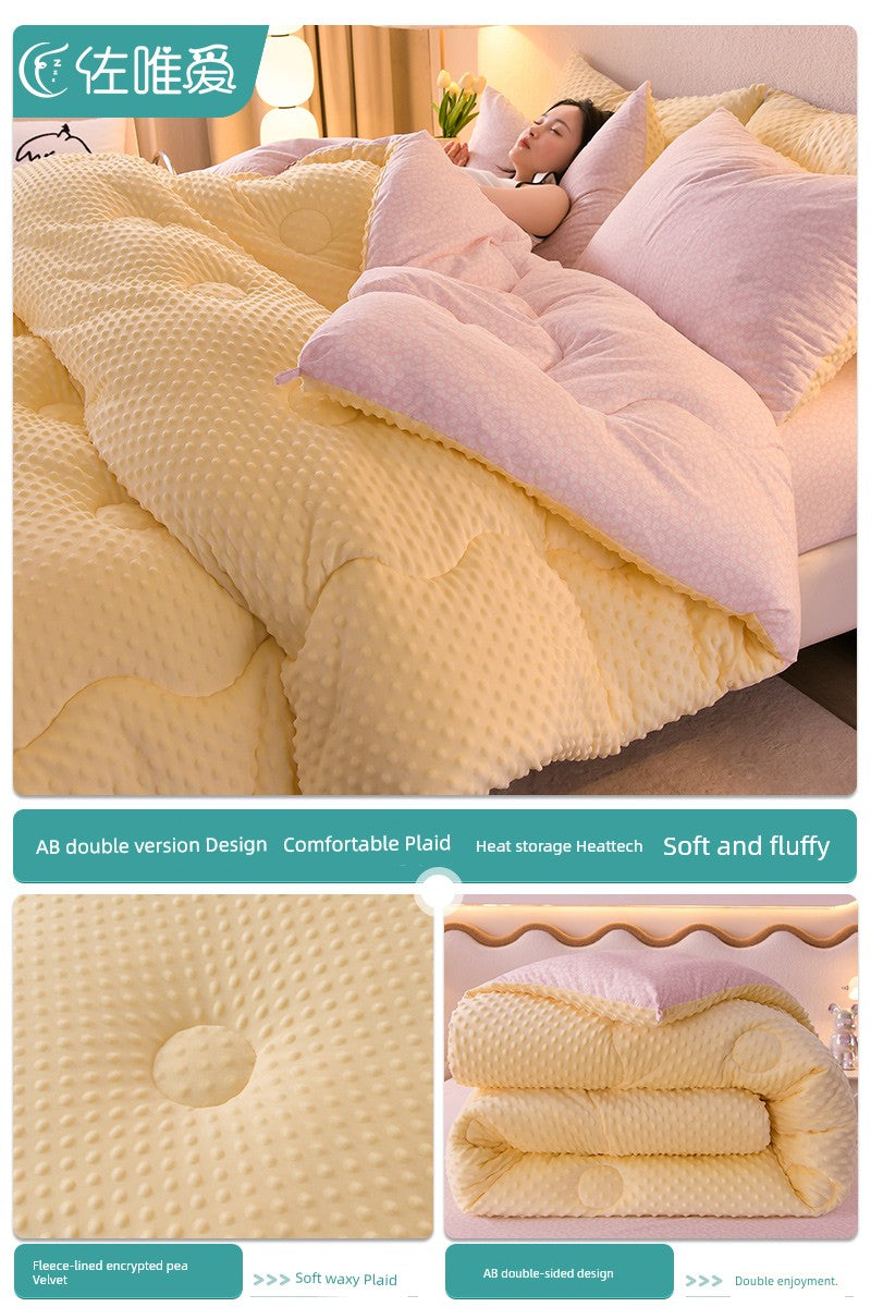 Quilt Thickened Heattech Adult Integrated Winter Quilt Spring and Autumn Duvet Insert All Year Round Neutral Machine Washable Julia M LifeStyles