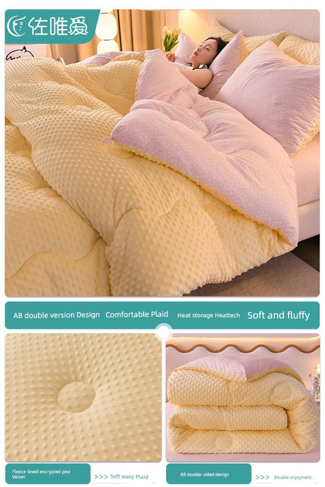 Quilt Thickened Heattech Adult Integrated Winter Quilt Spring and Autumn Duvet Insert All Year Round Neutral Machine Washable Julia M LifeStyles