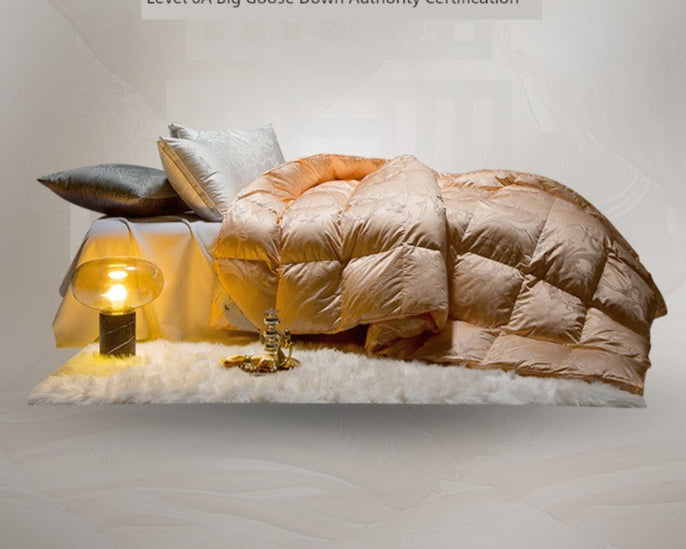 Italy Import Silk Duvet 95 White Goose down Quilt Winter Quilt Thickened Heattech Mute Floor Heating Air-Conditioning Quilt Julia M LifeStyles