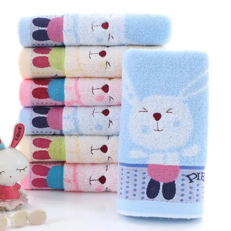 Pure Cotton Cartoon Baby Face Towel - Soft & Absorbent 50x25cm