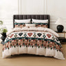 Boho White Paisley Floral Duvet Cover Twin Bohemian Exotic Flower Bedding Set Reversible Red Comforter Cover for Girl Women Room Julia M LifeStyles