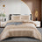 Luxury Satin Striped Duvet Cover Set with Zipper Closure & Pillow Cases - Julia M LifeStyles