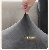 Thickened Elastic Silver Fox Fleece Sofa Cover