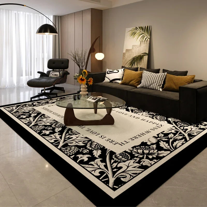 Simple Black And White Style Carpet