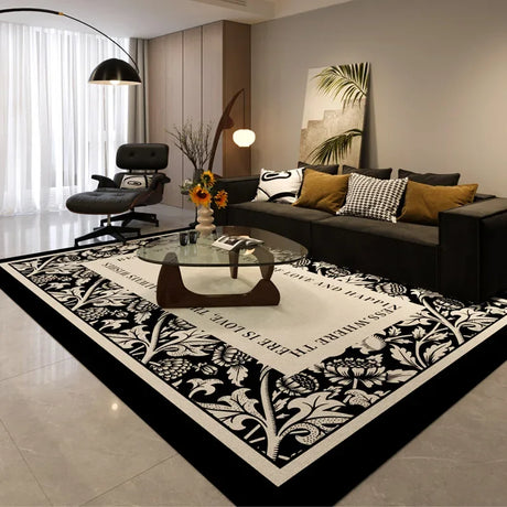 Simple Black And White Style Carpet