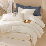 Plush Fleece Duvet Cover Set with Sheet, 4-Piece