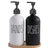 Elegant 500ml Black Dish Soap Dispenser Set with Refillable Pump for Farmhouse Chic Décor Julia M LifeStyles