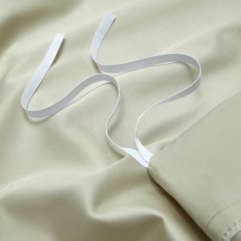 Luxury Long Staple Cotton Bedding 4/7Pcs, Sateen Weave Natural Super King Soft Chic Patchwork Duvet cover Bed Sheet Pillowcases