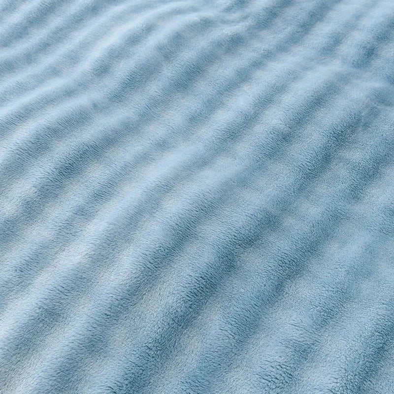 Cozy Coral Fleece Rabbit Fur Blanket for Sofa & Bedroom Julia M LifeStyles