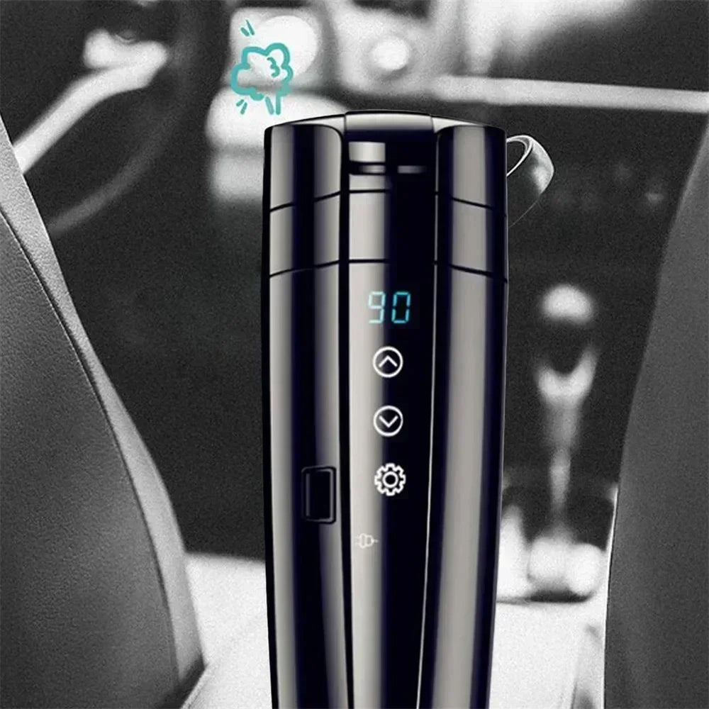 Smart Stainless Steel Car Heating Mug with Temperature Control - 400ML