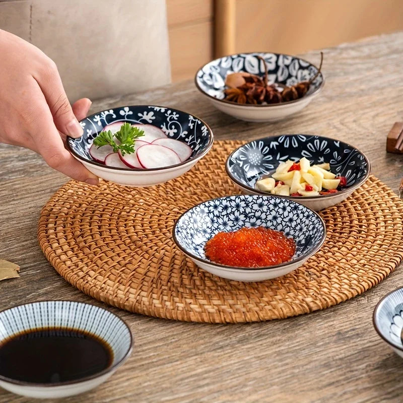 6Pcs Creative Ceramic Snack Plates Set