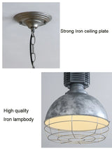 Medieval American industrial style cast aluminum chandelier Light restaurant bar shop Dining Room Lamp kitchen living room Light