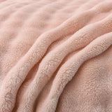 Cozy Coral Fleece Rabbit Fur Blanket for Sofa & Bedroom Julia M LifeStyles