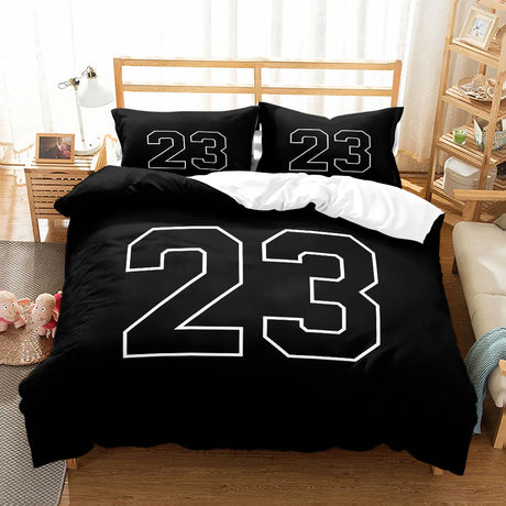 Basketball Printed Duvet Cover Set - 3 pcs of Quality Bed Linen