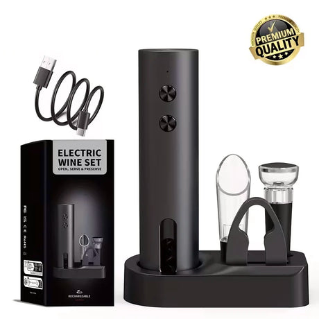 Rechargeable Electric Wine Opener Set - Julia M LifeStyles