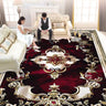 European Style Luxury Living Room Carpet - Red Retro Design