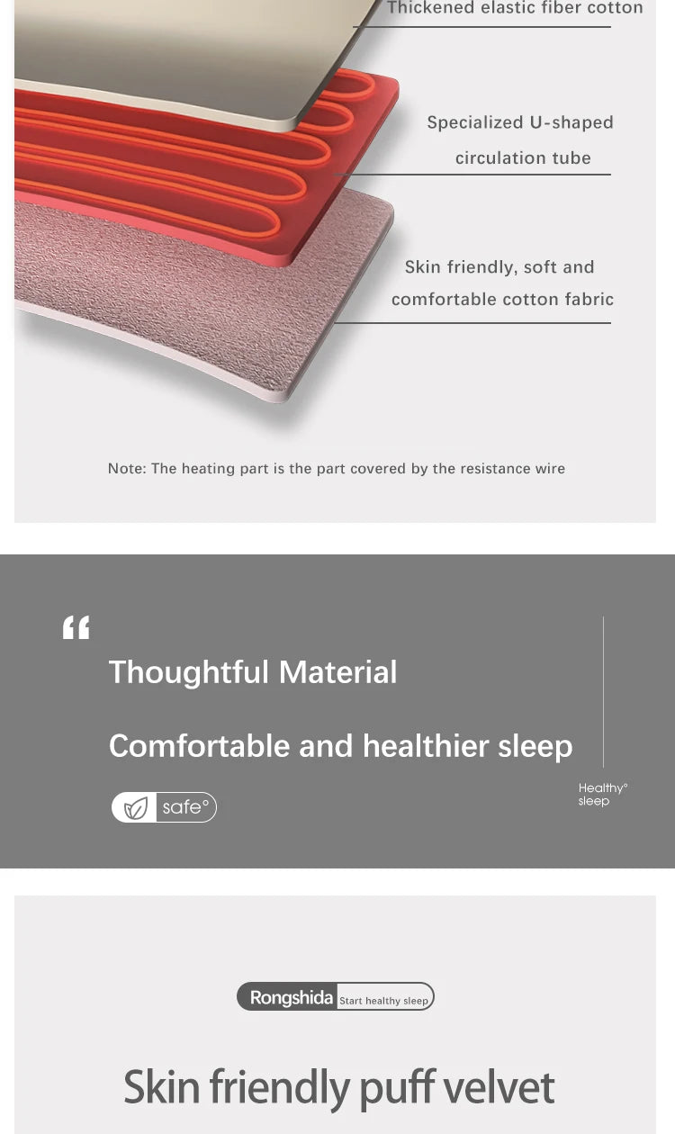 Smart Electric Heating Blanket with Automatic Thermostat