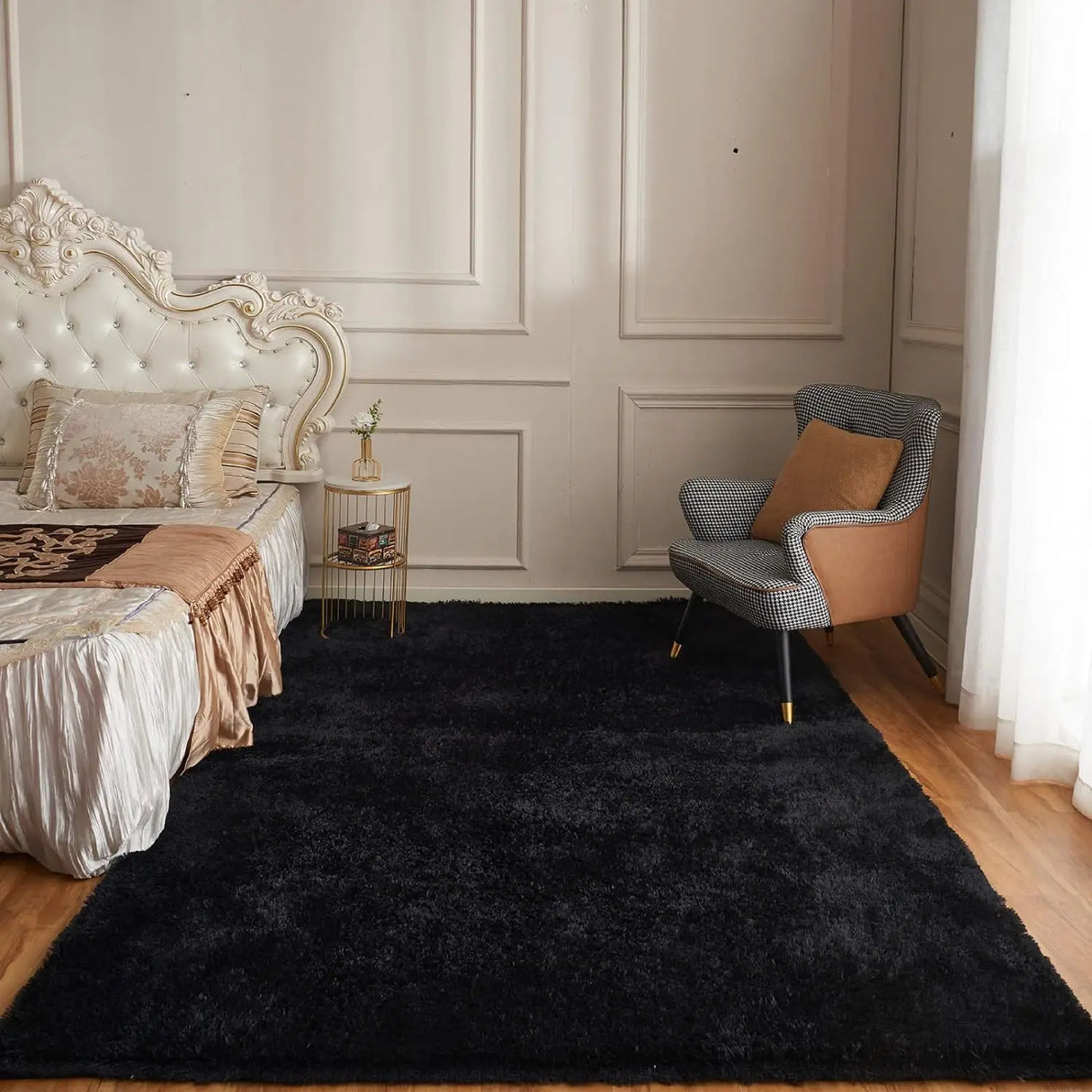 Tie-Dye Plush Carpet - Soft Fluffy Living Room Bedroom Mat