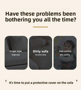 Thickened Elastic Silver Fox Fleece Sofa Cover