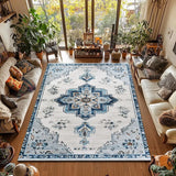 Moroccan Retro Style Bathroom and Living Room Floor Mat
