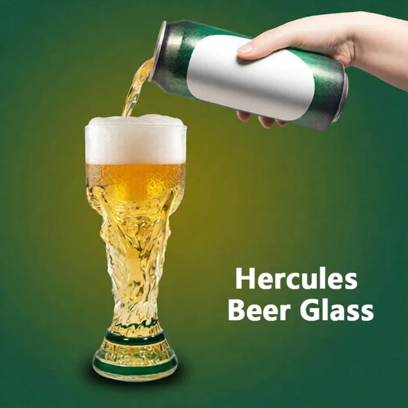 Premier Football Soccer Trophy Shaped Beer Glass