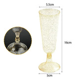 15/25/50pcs 150ml Disposable Champagne Glasses Cocktail Glasses Plastic Tall Glasses Martini Glasses for Weddings Party Julia M LifeStyles