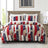 Boho White Paisley Floral Duvet Cover Twin Bohemian Exotic Flower Bedding Set Reversible Red Comforter Cover for Girl Women Room Julia M LifeStyles