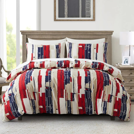Boho White Paisley Floral Duvet Cover Twin Bohemian Exotic Flower Bedding Set Reversible Red Comforter Cover for Girl Women Room Julia M LifeStyles