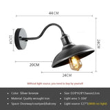 Retro Waterproof LED Wall Lamp Outdoor Courtyard Villa Garden Balcony Corridor Entrance Door E27 Decorative Lighting Fixture