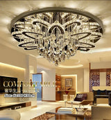 LED Modern Crystal Stainless Steel Round Dimmable RGB Chandelier