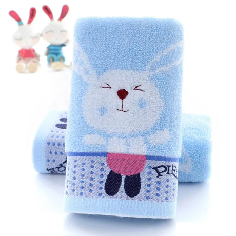 Pure Cotton Cartoon Baby Face Towel - Soft & Absorbent 50x25cm