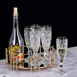170ml Luxurious Crystal Champagne Glasses Transparent Thickened Retro Cocktail Glass Red Wine Goblet Wedding Party Accessories Julia M LifeStyles