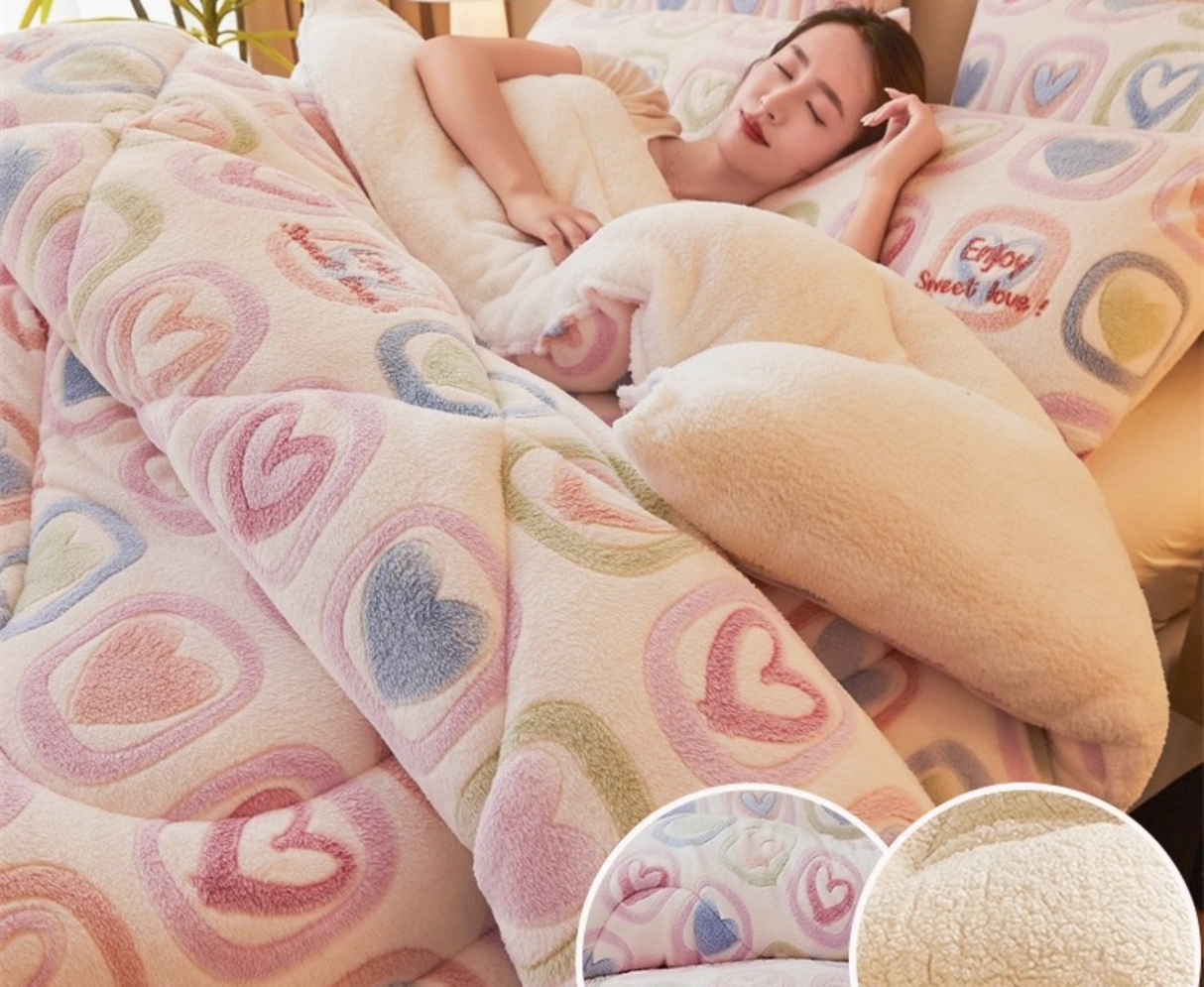 Luxurious Cashmere Coral Fleece Quilt for Ultimate Comfort Julia M LifeStyles