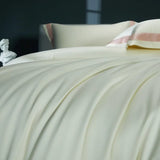 Premium 1400TC Egyptian Cotton Smooth Soft Bedding Set Chic White Grey Patchwork Duvet Cover Flat/Fitted Bed Sheet Pillowcases