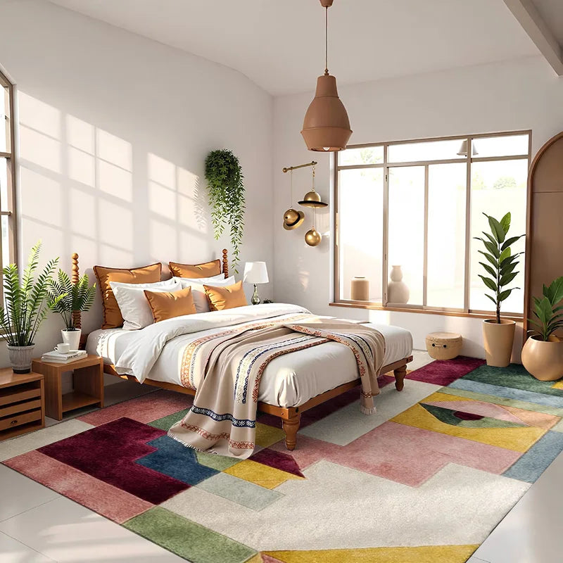 Retro Light Luxury Home Bathroom Floor Mat