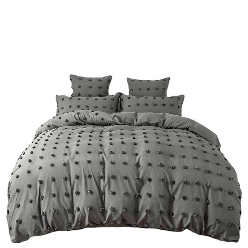 Crafts Furball King Size Bedding Set Queen Size Double Duvet Cover Set 200x200 High Quality Tufted Quilt Cover and Pillow Cases