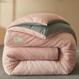 Antarctic People Luxe Winter Lambskin Quilt - Thickened Milk Fiber Duvet for Ultimate Comfort Julia M Home & Kitchen