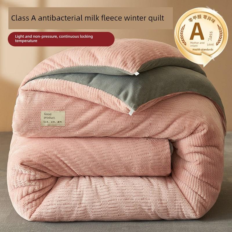Antarctic People Luxe Winter Lambskin Quilt - Thickened Milk Fiber Duvet for Ultimate Comfort Julia M Home & Kitchen