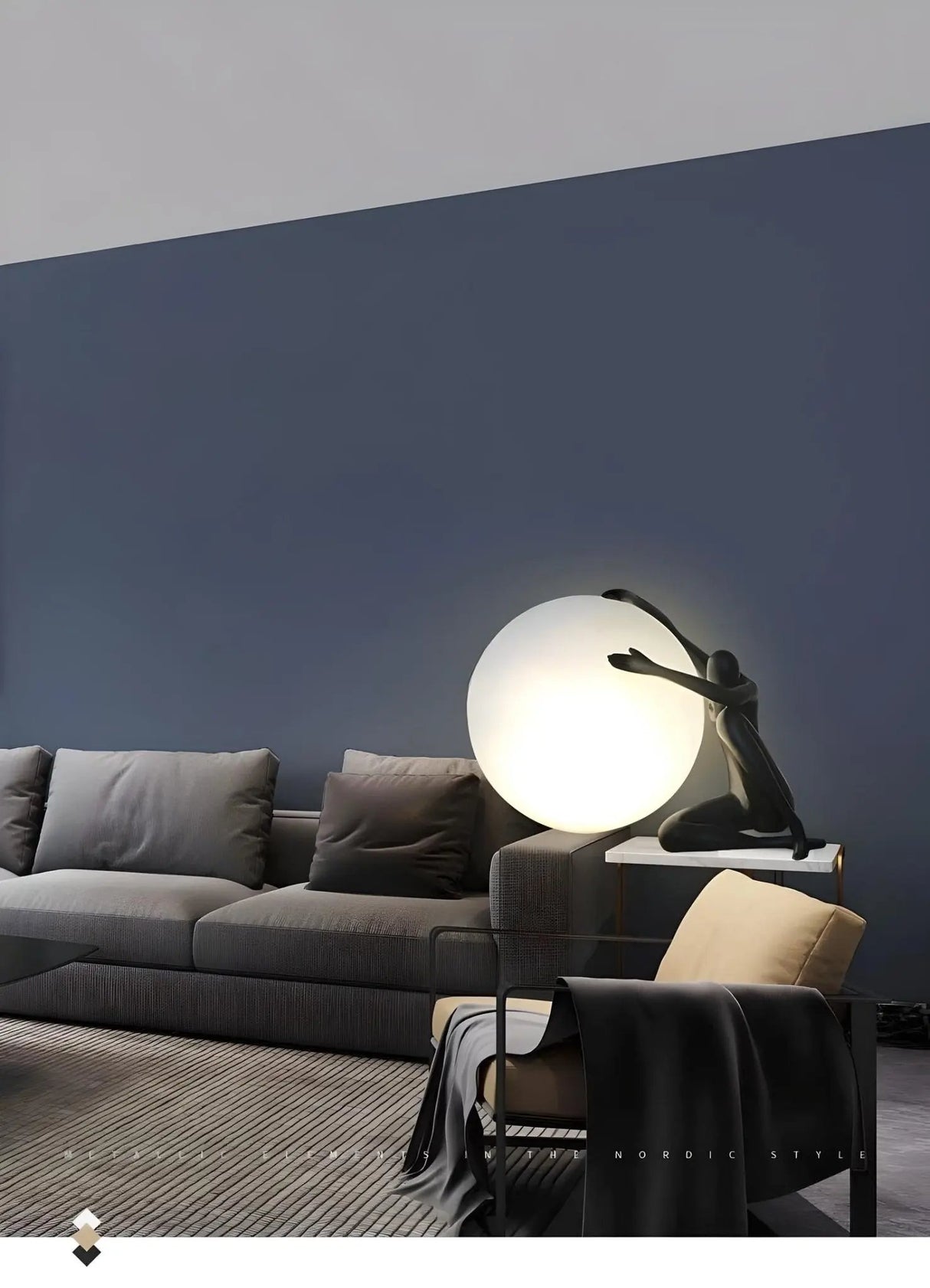 Scandinavian Abstract Figure Table Lamp - Julia M LifeStyles