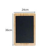 Scandinavian Creative Bamboo and Wood Slate Steak Plate Western Food Food Plate Solid Wood Black Slate Insulation Stone Tableware - Julia M LifeStyles