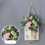 Scandinavian Style Hand-Painted Artificial Flower Wall Decor by Julia M - Julia M LifeStyles