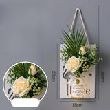 Scandinavian Style Hand-Painted Artificial Flower Wall Decor by Julia M - Julia M LifeStyles