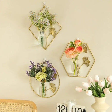 Scandinavian Style Hand-Painted Artificial Flower Wall Decor by Julia M - Julia M LifeStyles