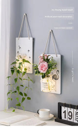 Scandinavian Style Hand - Painted Artificial Flower Wall Decor by Julia M - Julia M LifeStyles